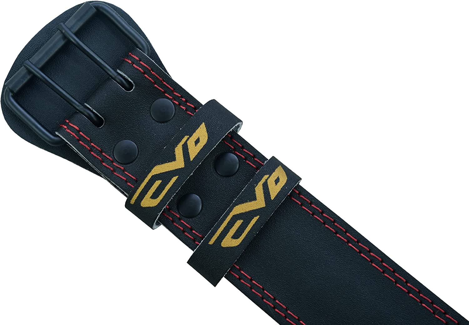 EVO 4" 6" Black PURE LEATHER GYM BELTS - Image 5