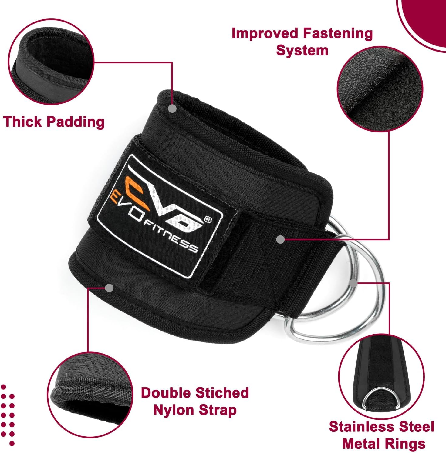 EVO Double D Ring Black - Image 5