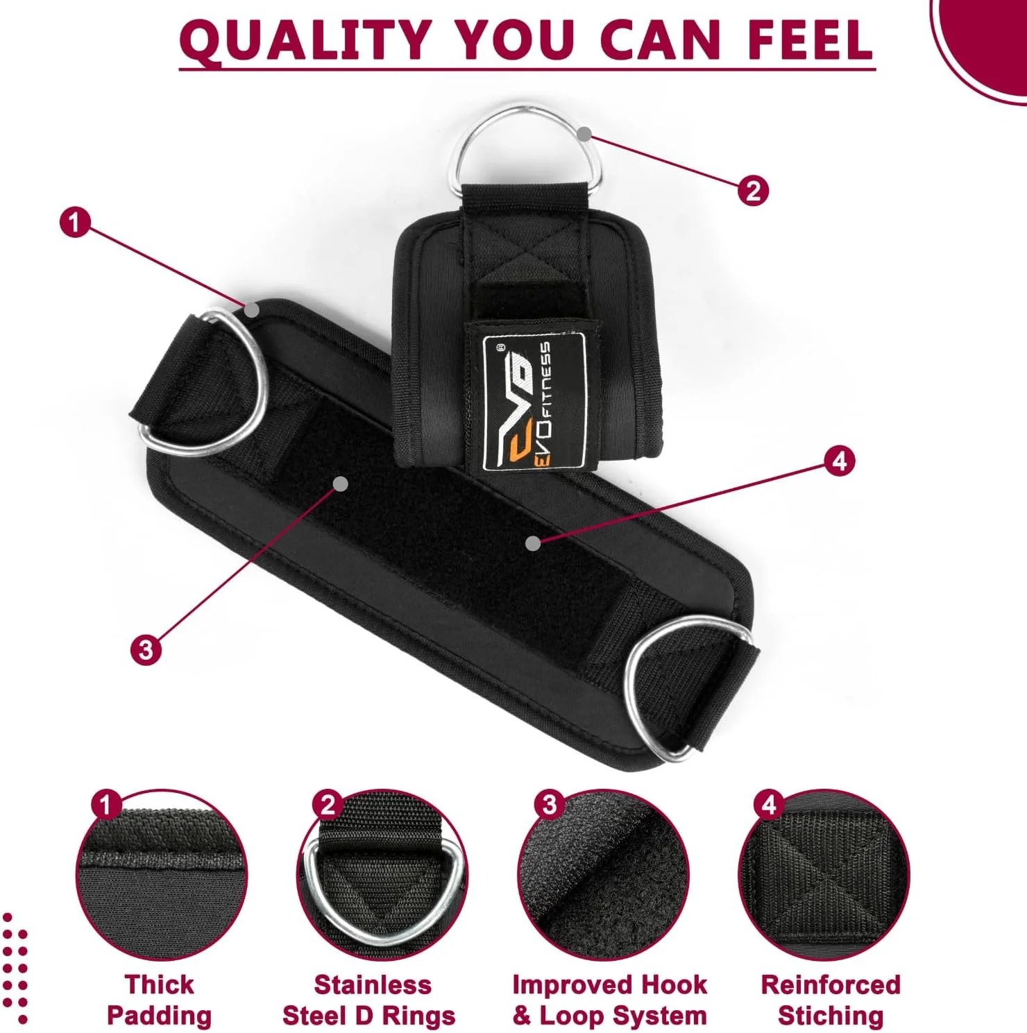 EVO Double D Ring Black - Image 8