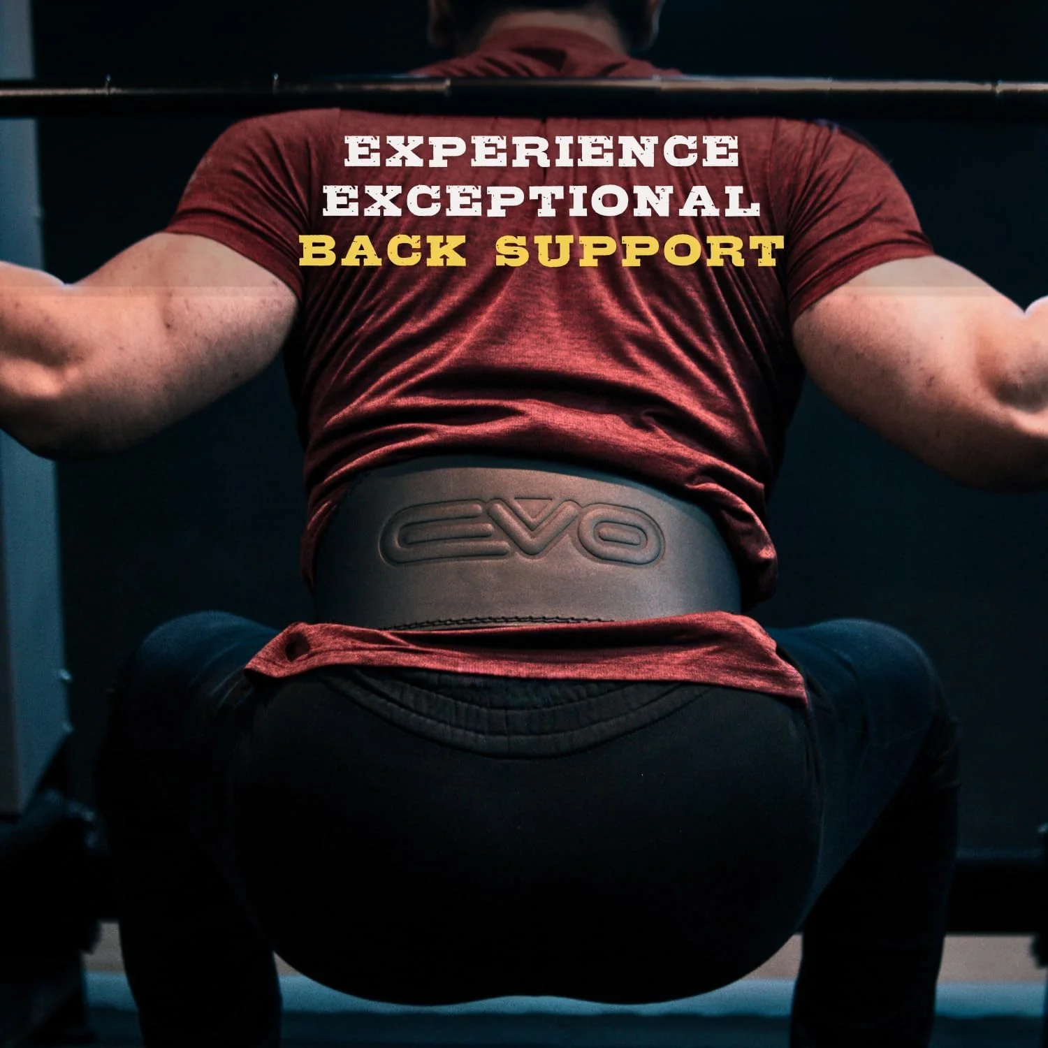 EVO Fitness 6” Matte Black Weight Lifting Belt With 18" Wrist Straps - Image 7