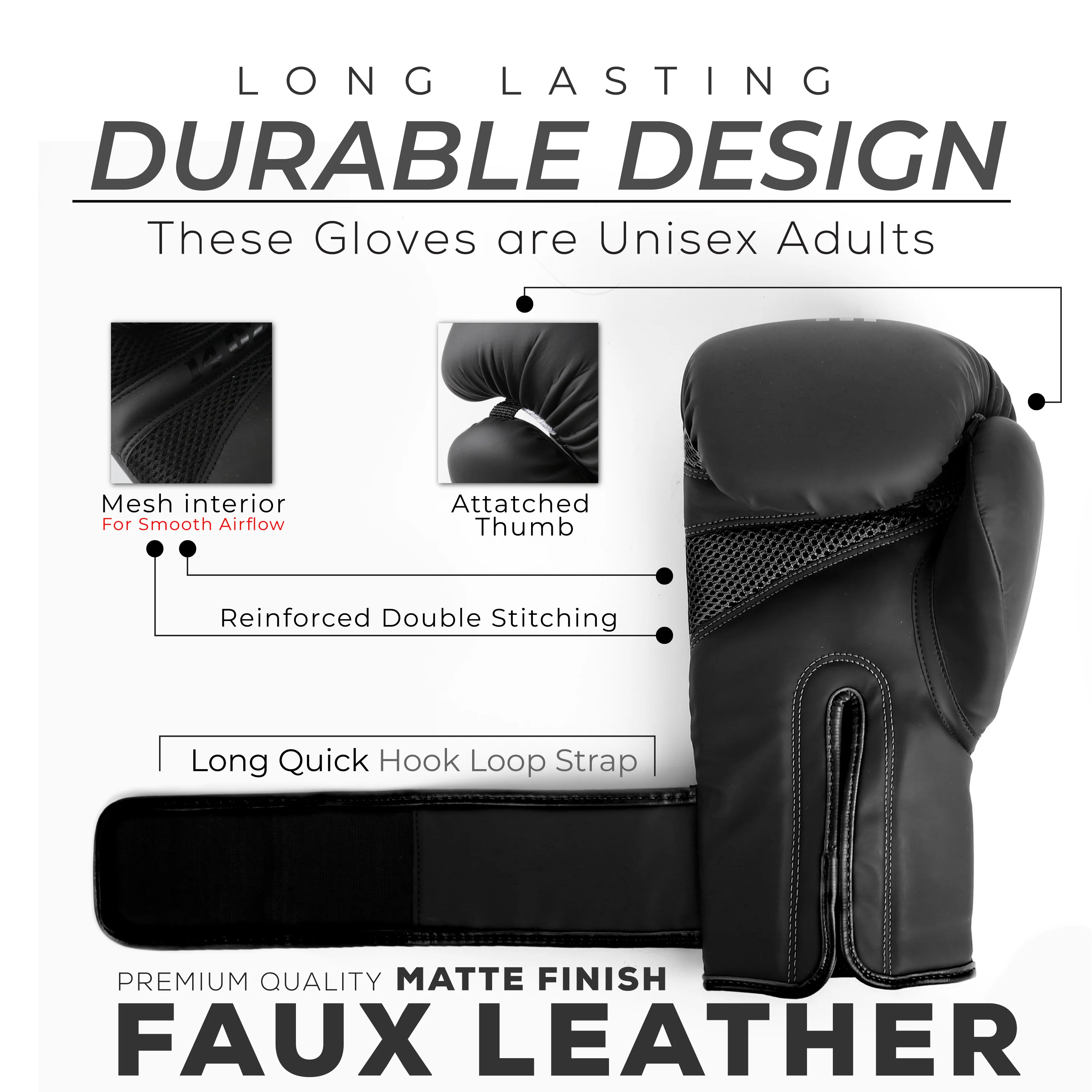 EVO Fitness Black Boxing Gloves and Focus Pads Deal - Image 3