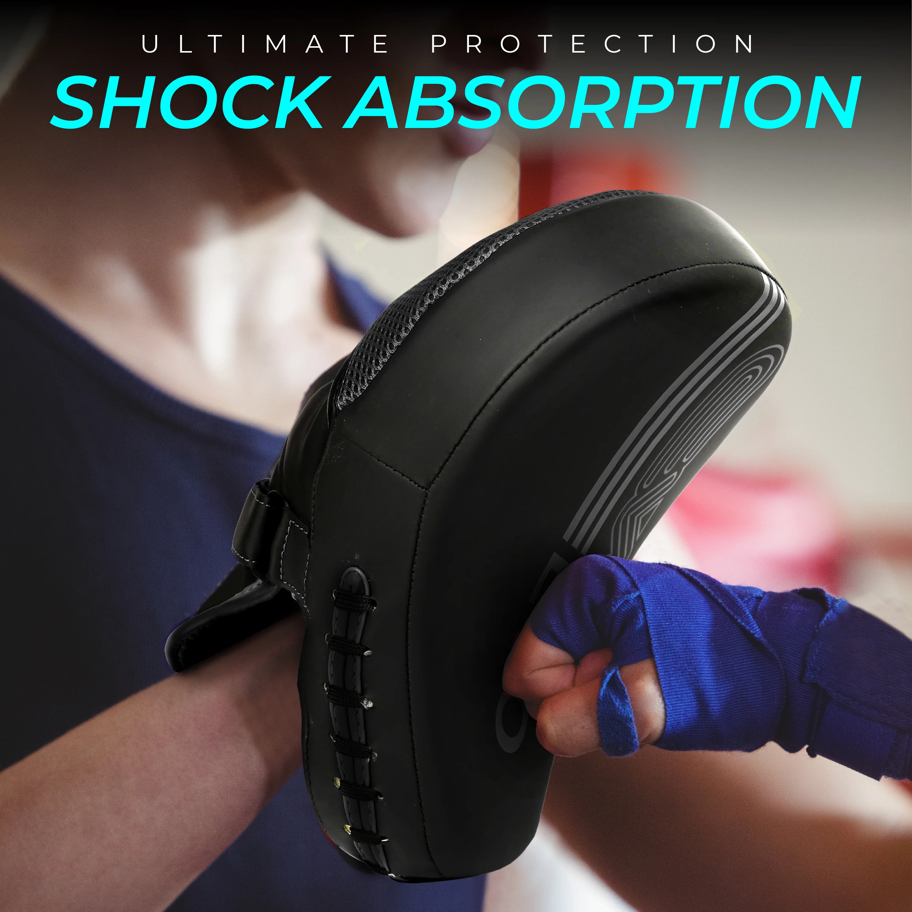 EVO Fitness Black Boxing Gloves and Focus Pads Deal - Image 9