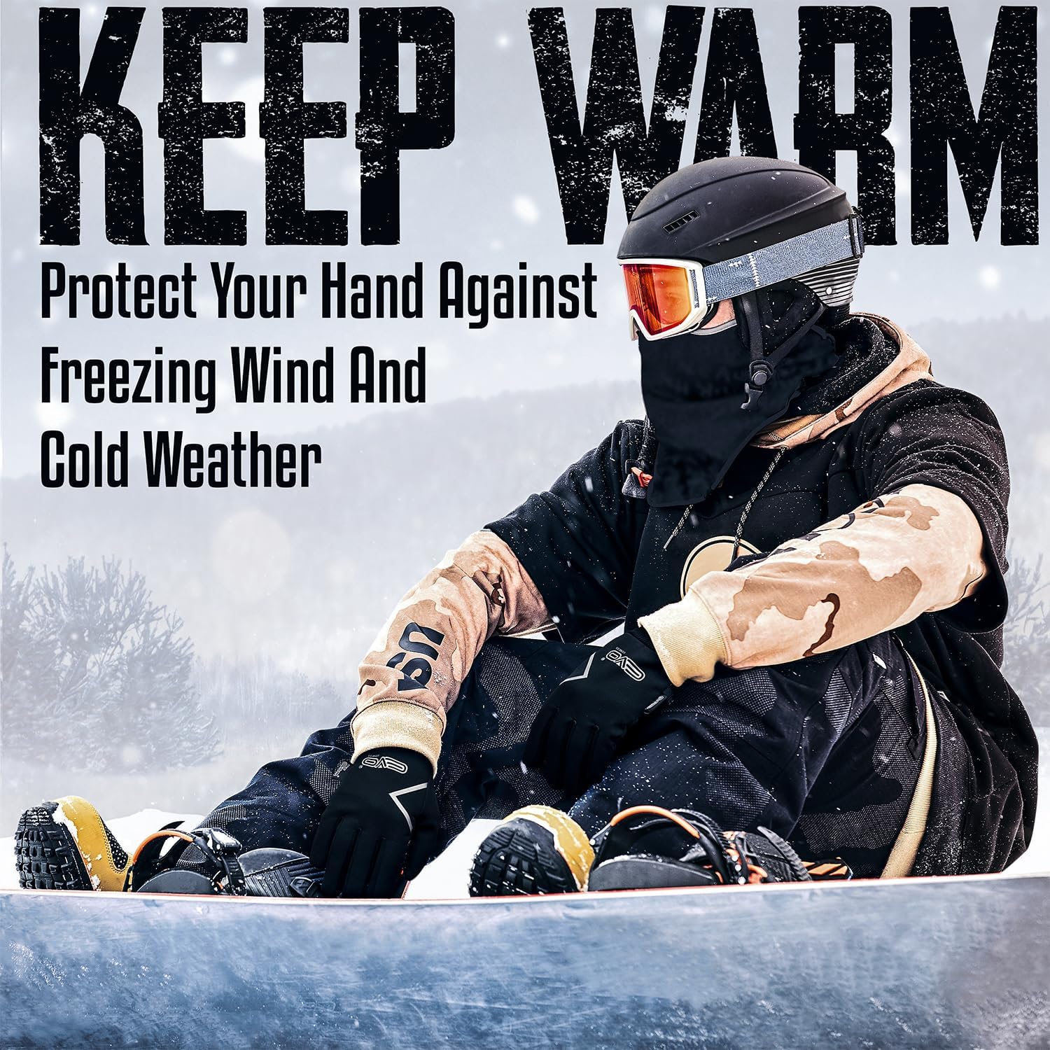 EVO Fitness mens Thermal Winter Gloves - Image 7