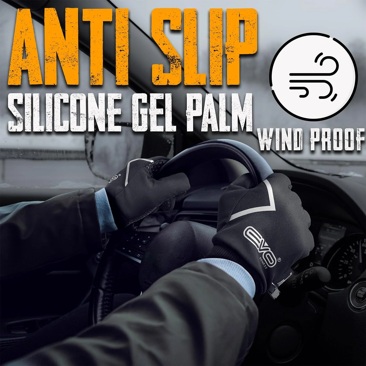 EVO Fitness mens Thermal Winter Gloves - Image 8