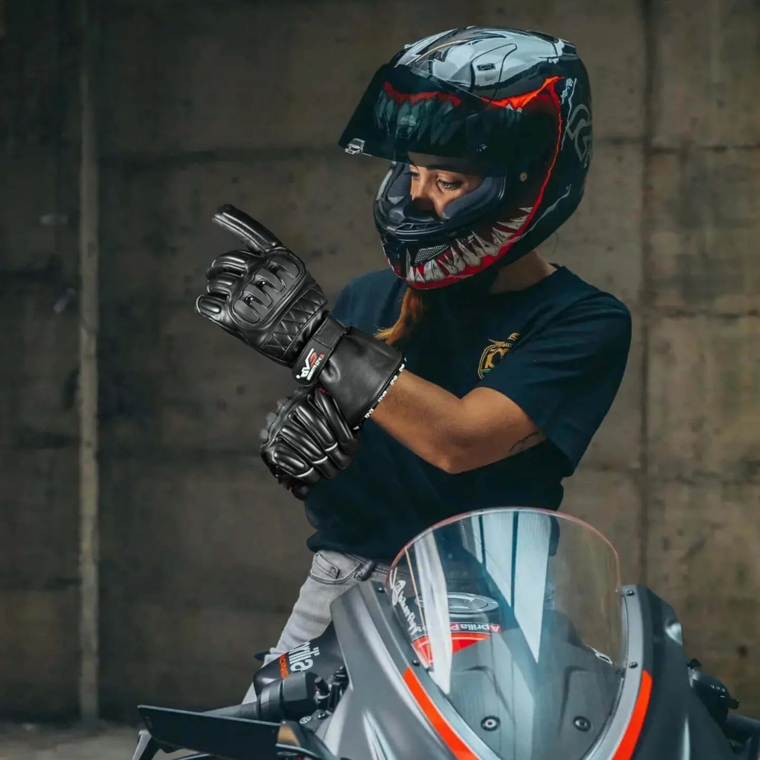 EVO Fitness 013 Motorbike Motorcycle Gloves - Image 4