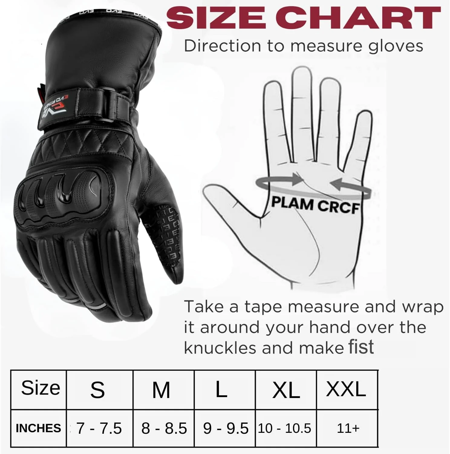 EVO Fitness 013 Motorbike Motorcycle Gloves - Image 7