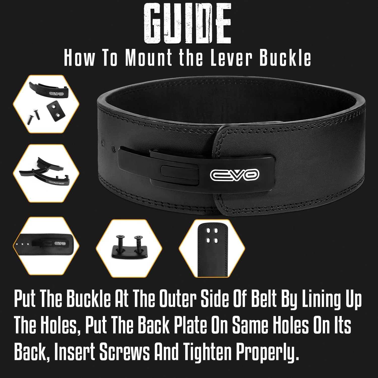 EVO Fitness Weight Lifting Belt - Image 4