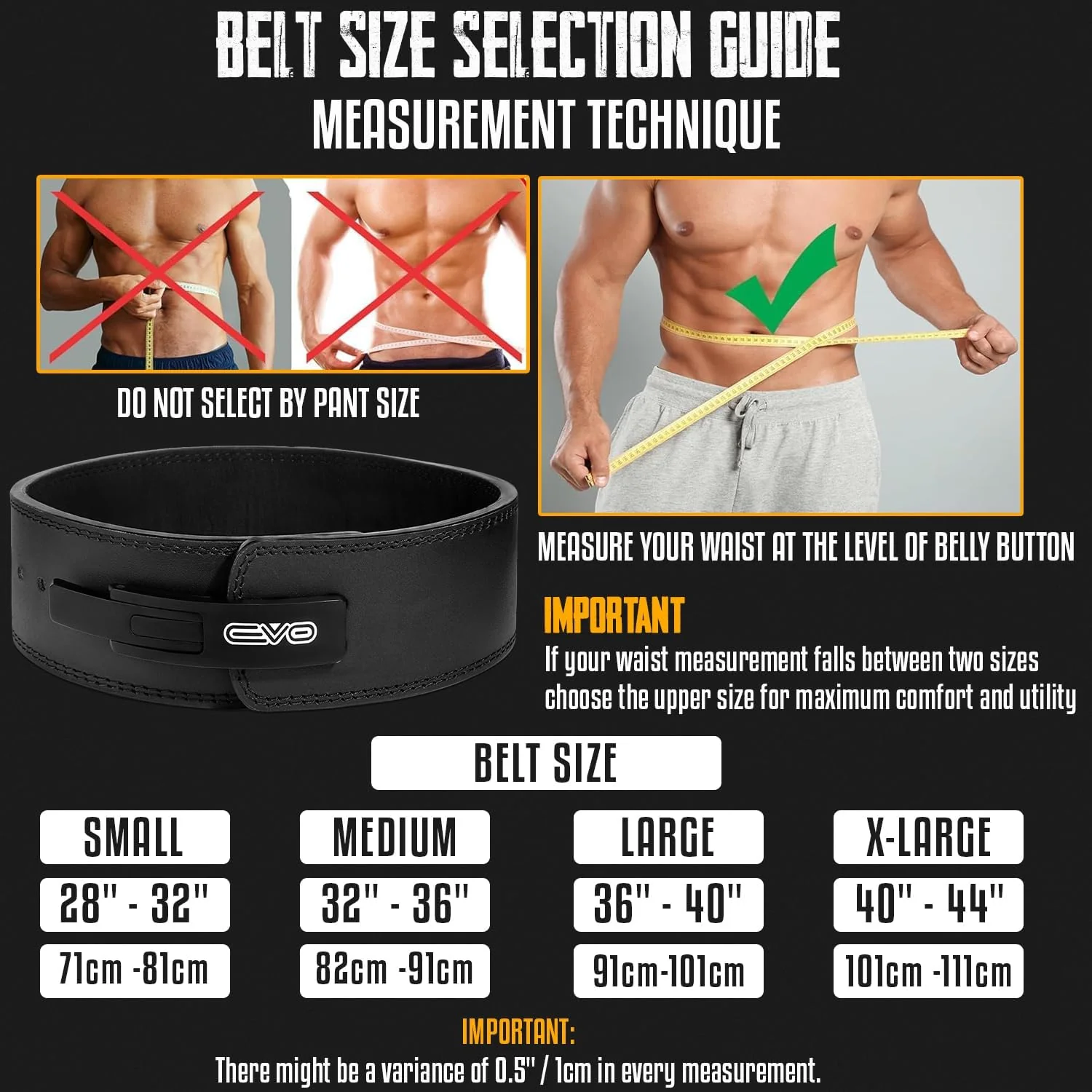 EVO Fitness Weight Lifting Belt - Image 6