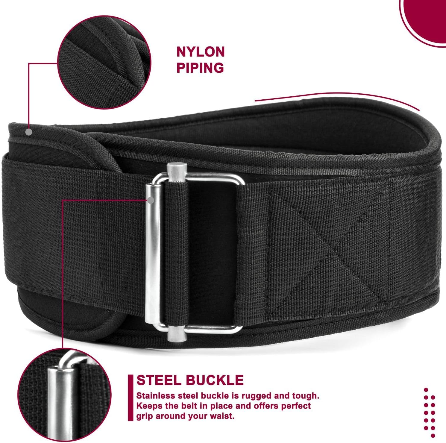 EVO Fitness Weight Lifting Belt AUTO LOCK 6.5” - Image 4