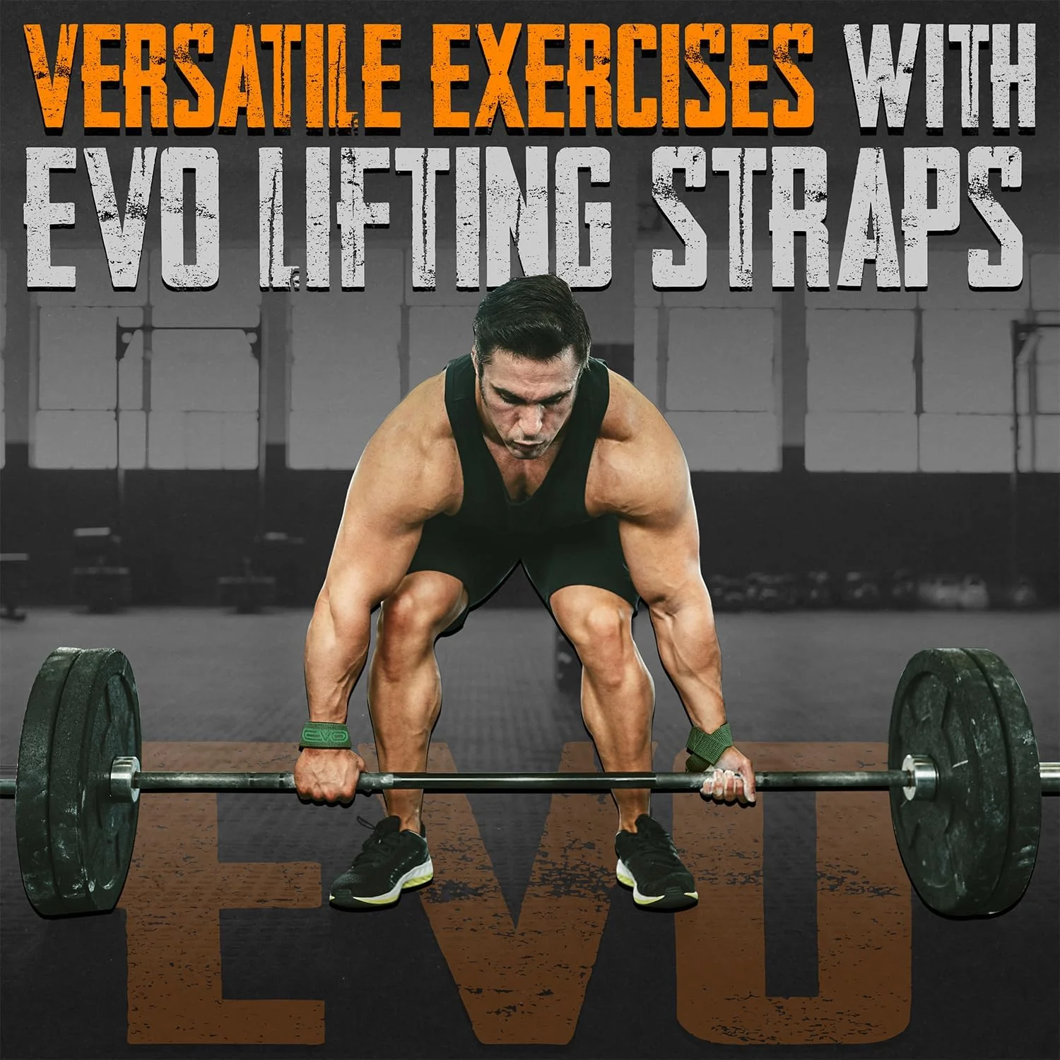 EVO Fitness Weight Lifting Straps green - Image 6