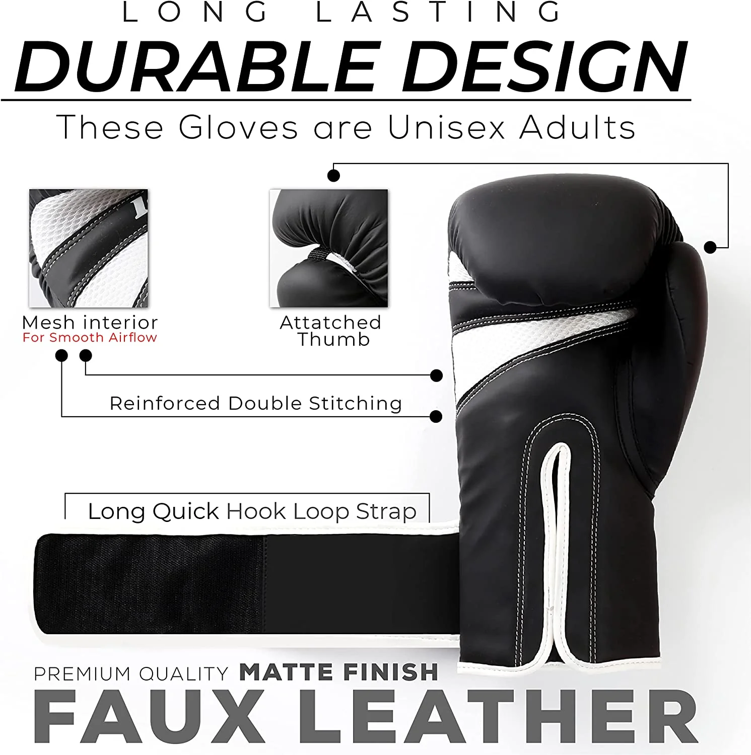 EVO FITNESS Predator Series Boxing Gloves - Image 4