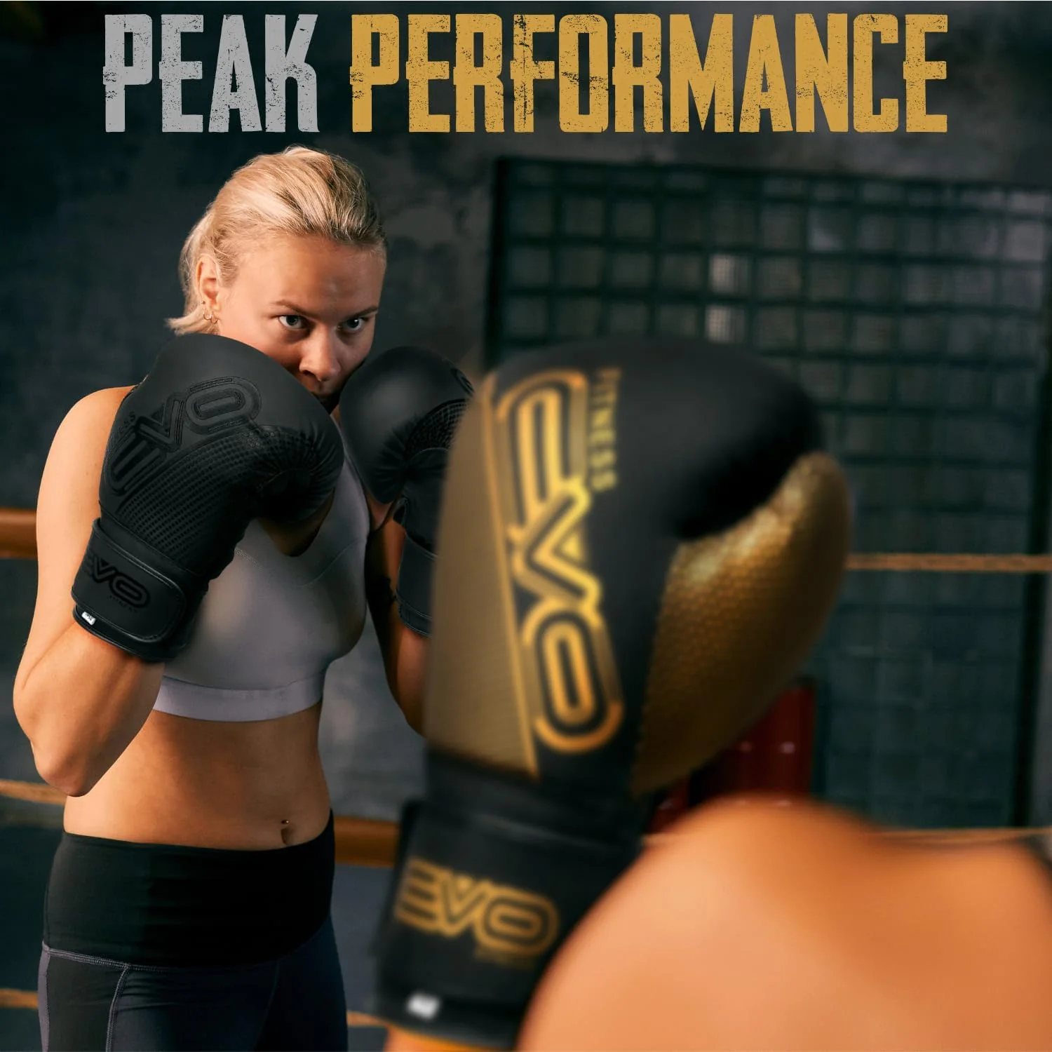 EVO Matte Leather GEL Boxing Gloves - Image 5