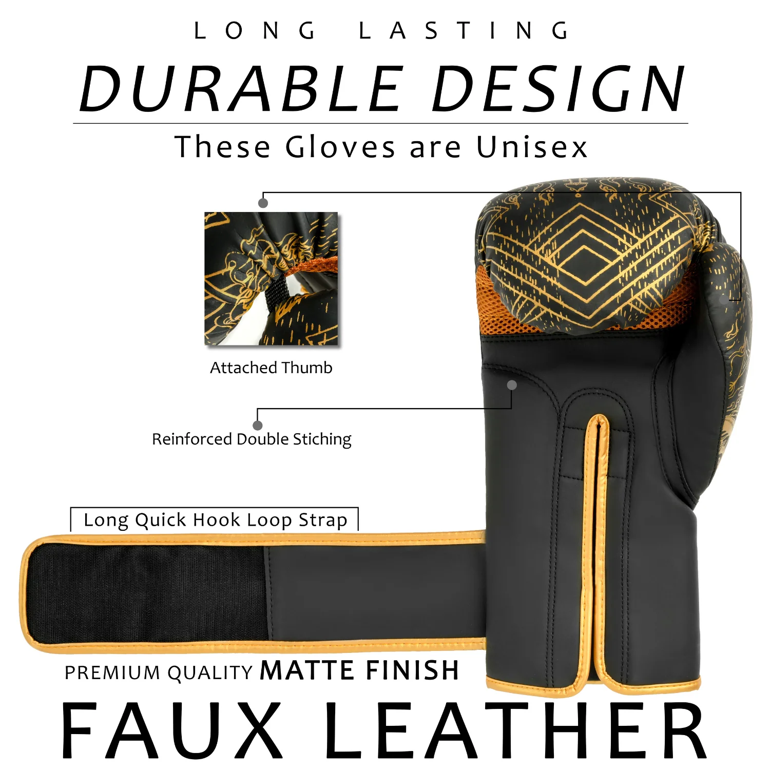 EVO Maya Leather Beast Boxing Gloves - Image 3