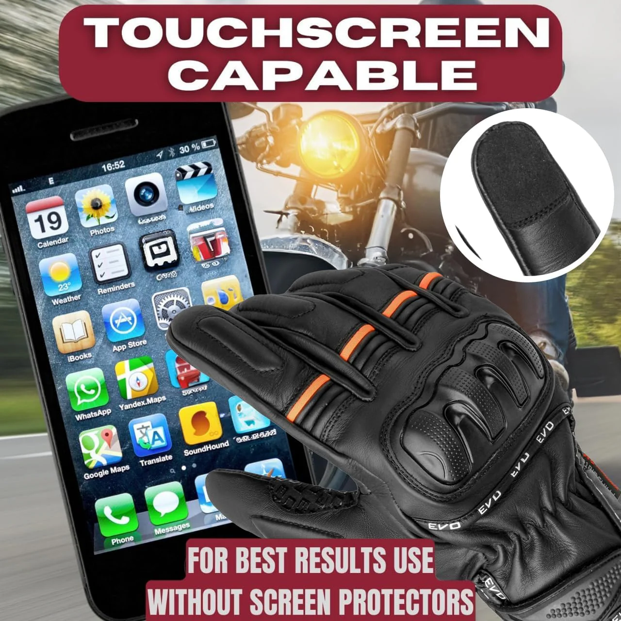 EVO 012 Motorbike Motorcycle Gloves - Image 7