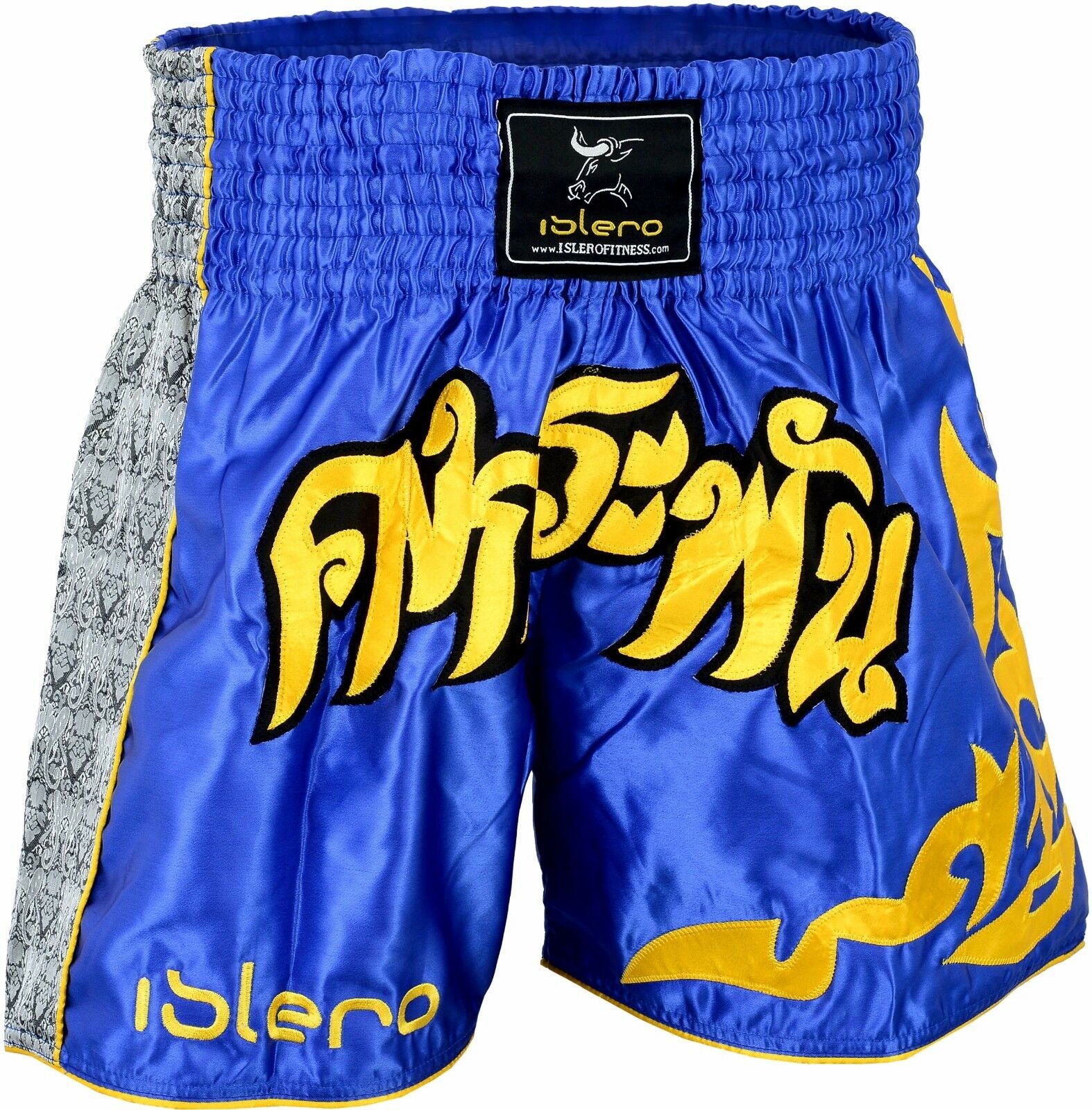 EVO Blue Thai Fight Shorts - Image 3