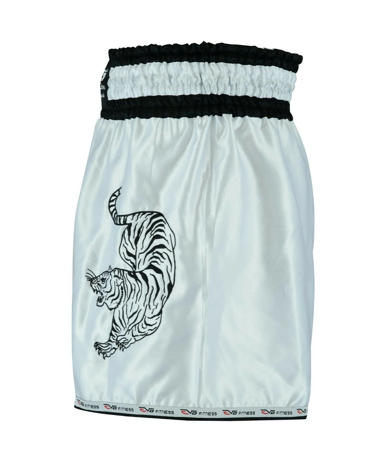 EVO White Muay Thai Cage Fight Shorts - Image 5