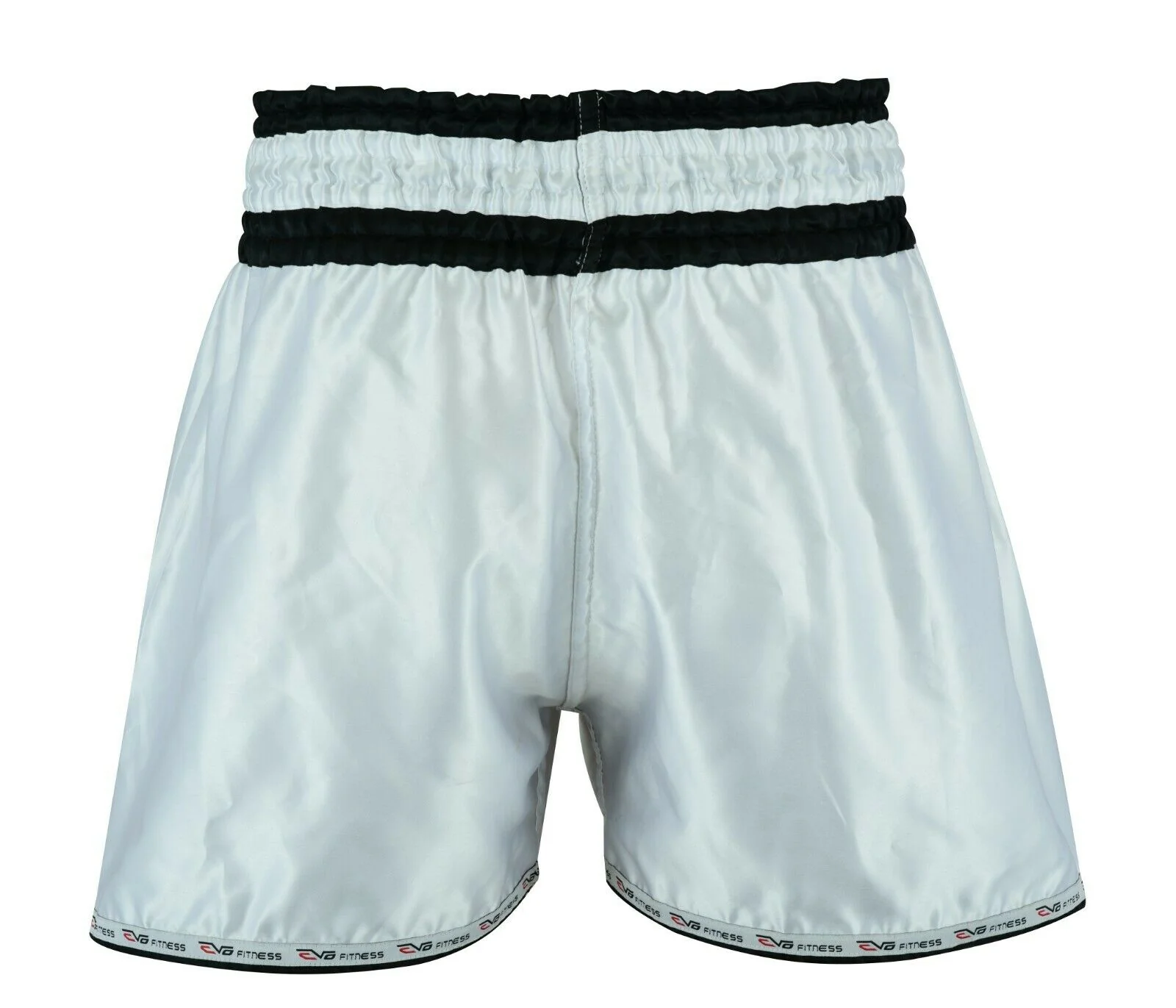 EVO White Muay Thai Cage Fight Shorts - Image 6