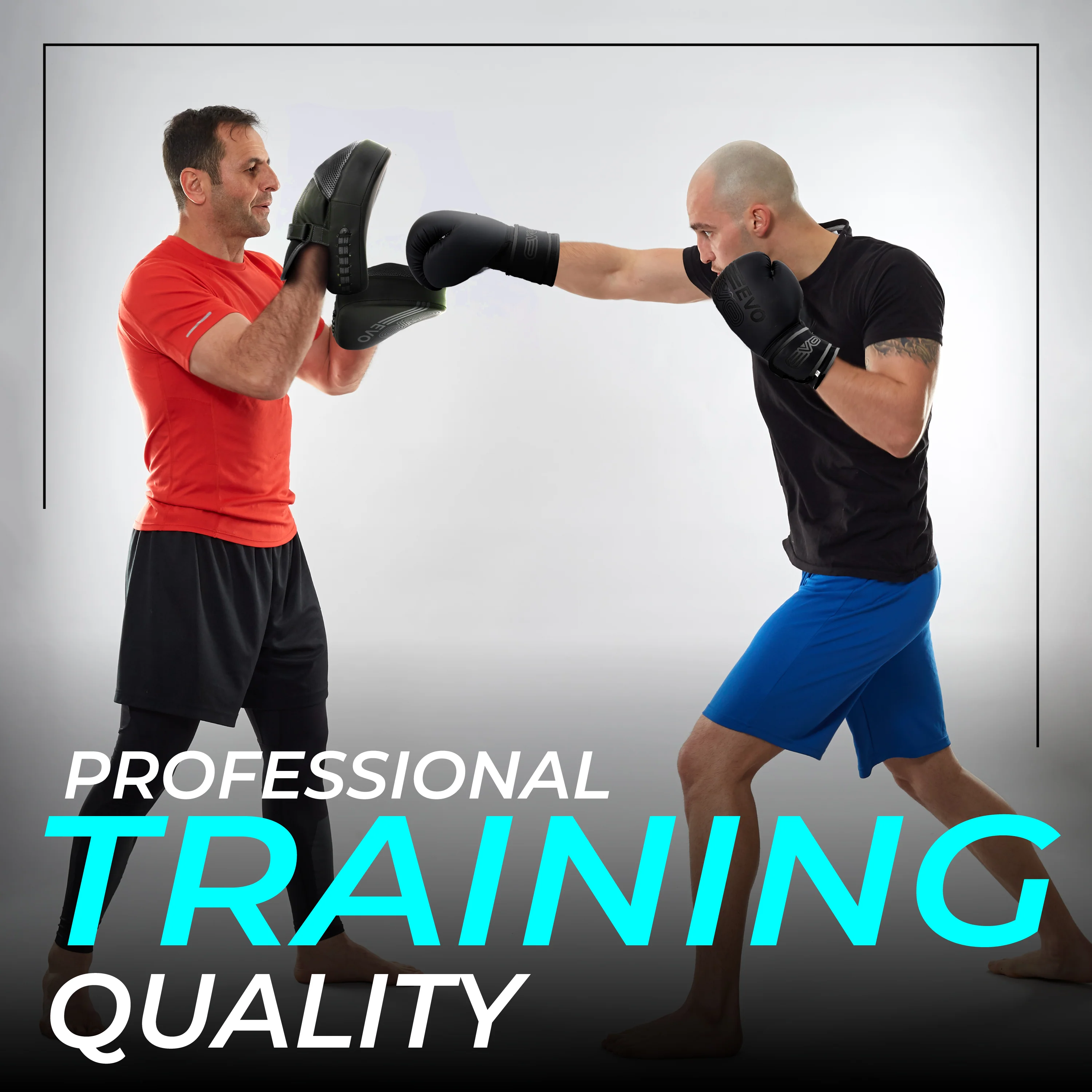 EVO Fitness Curved Matte Black Boxing Focus Pads - Image 7