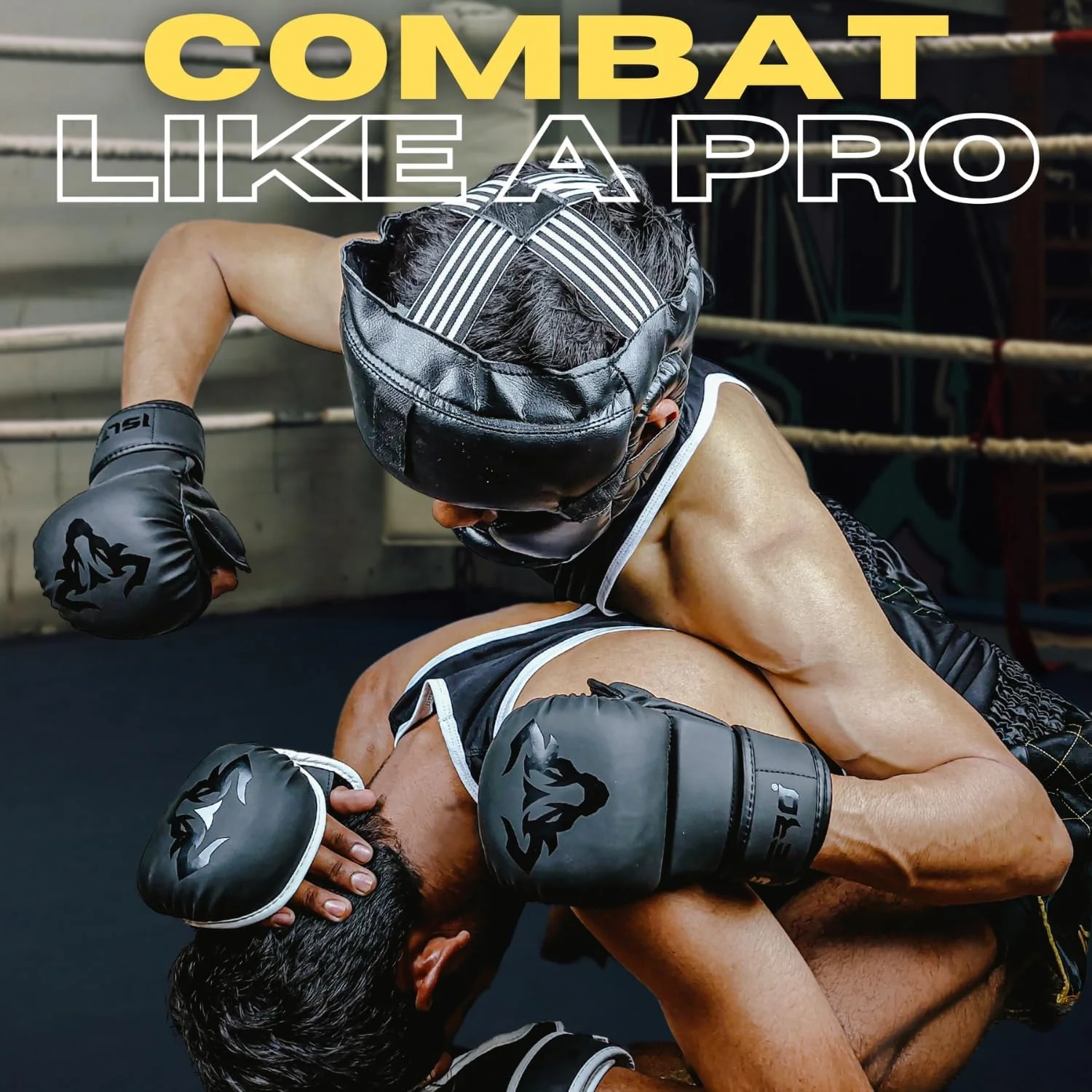 Islero Bull Matte Black MMA Gloves - Image 6