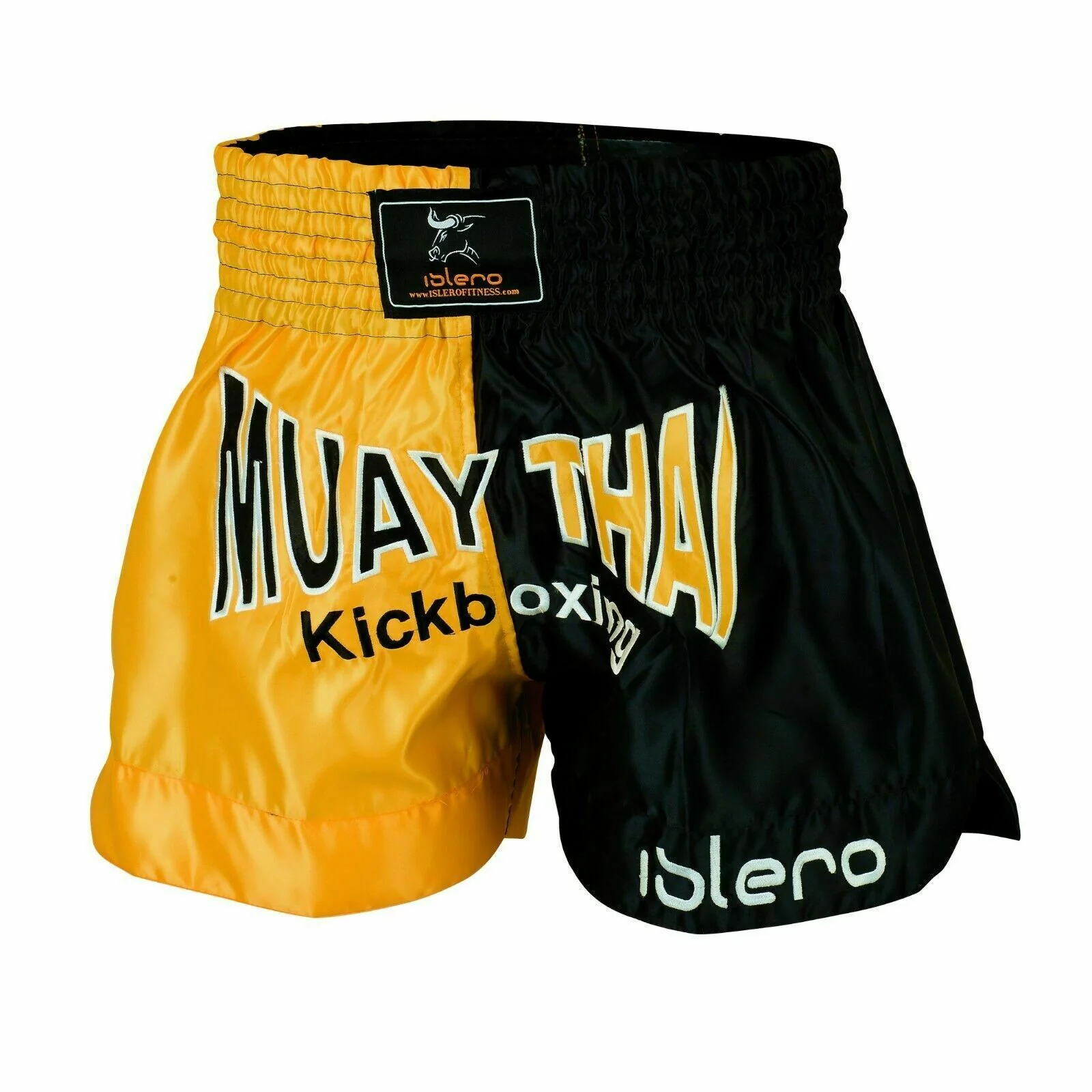 ISLERO Yellow Muay Thai Shorts - Image 3