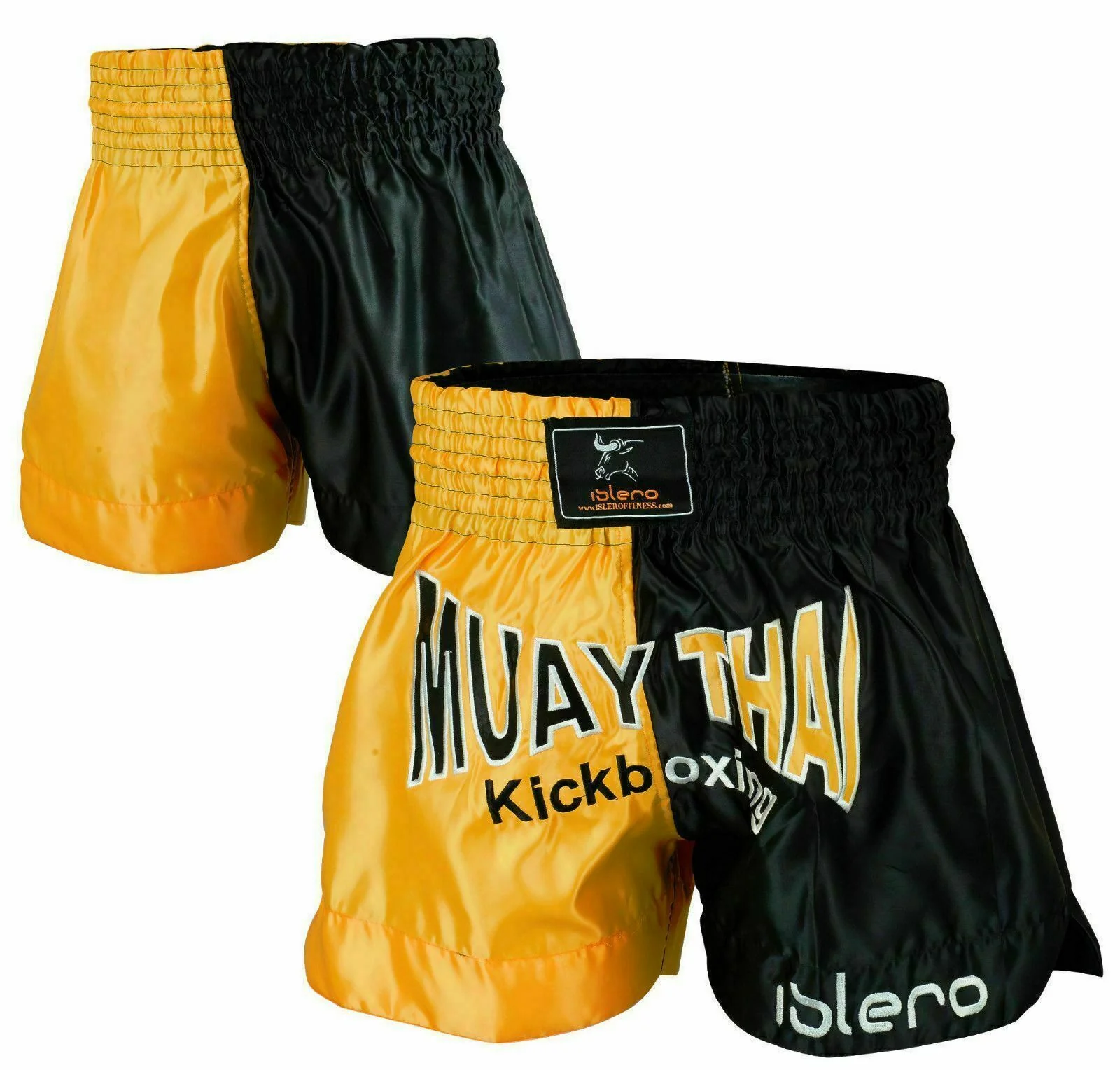 ISLERO Yellow Muay Thai Shorts - Image 5