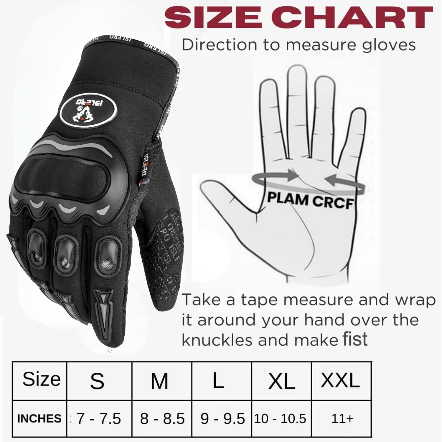 Islero Motorcycle Heavy Duty Gloves - Image 4