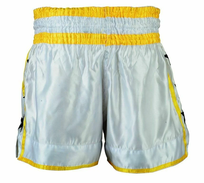 ISLERO White Muay Thai Shorts - Image 5